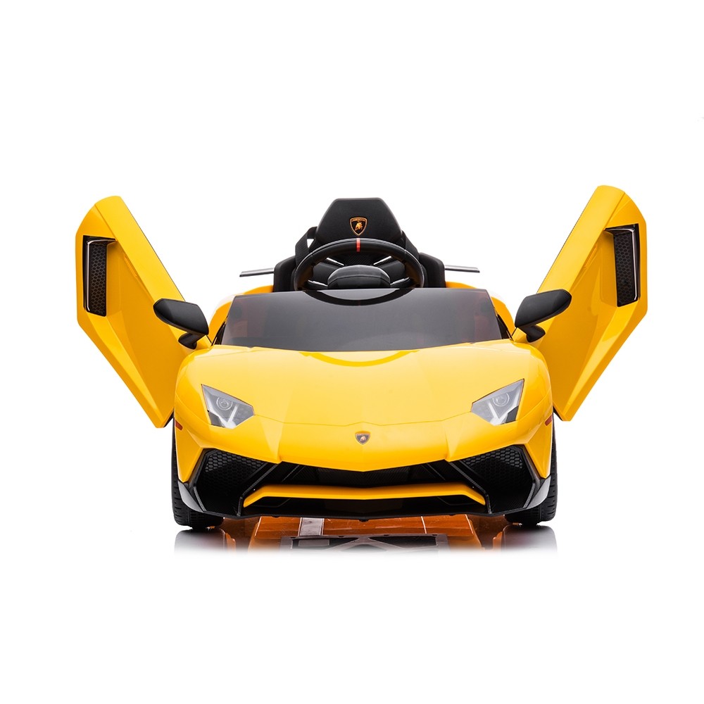 Auto elettrica per bambini Lamborghini Aventador Sv Gialla
