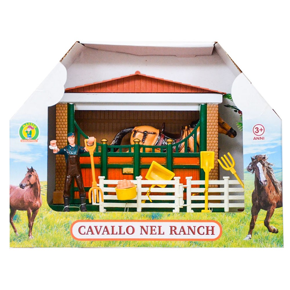 Cavallo giocattolo nel Ranch - Mazzeo Giocattoli